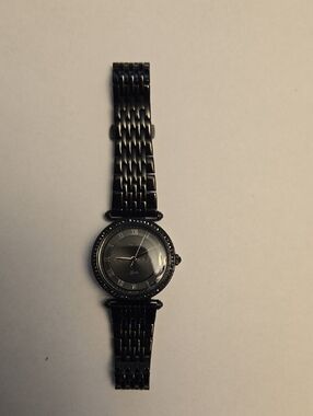 Fossil Three Hand Black Women's Link Bracelet Watch